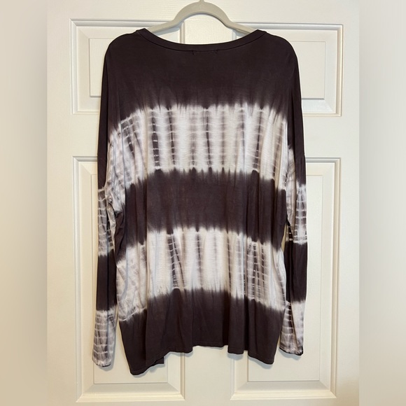 Soft, Long Sleeve, Tie Dye Top from Glitzy Girlz, 1X - Picture 3 of 5